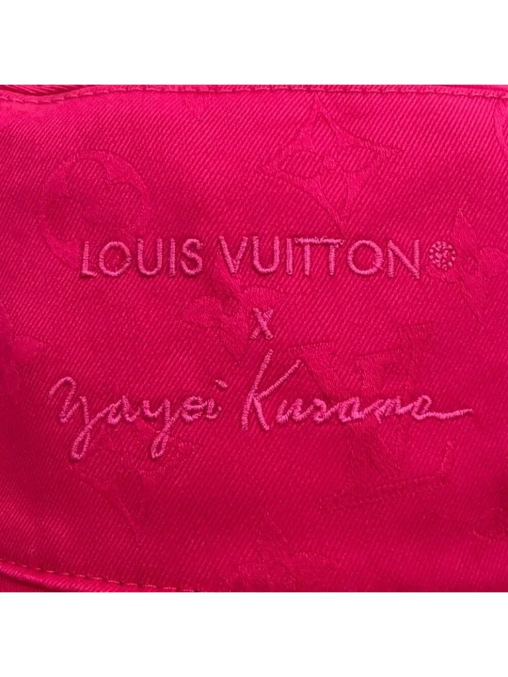 Louis Vuitton Yayoi Kusama Cotton Reversible Infinity Dot Hat Black Pink